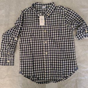 GAP Navy and White button-down shirt